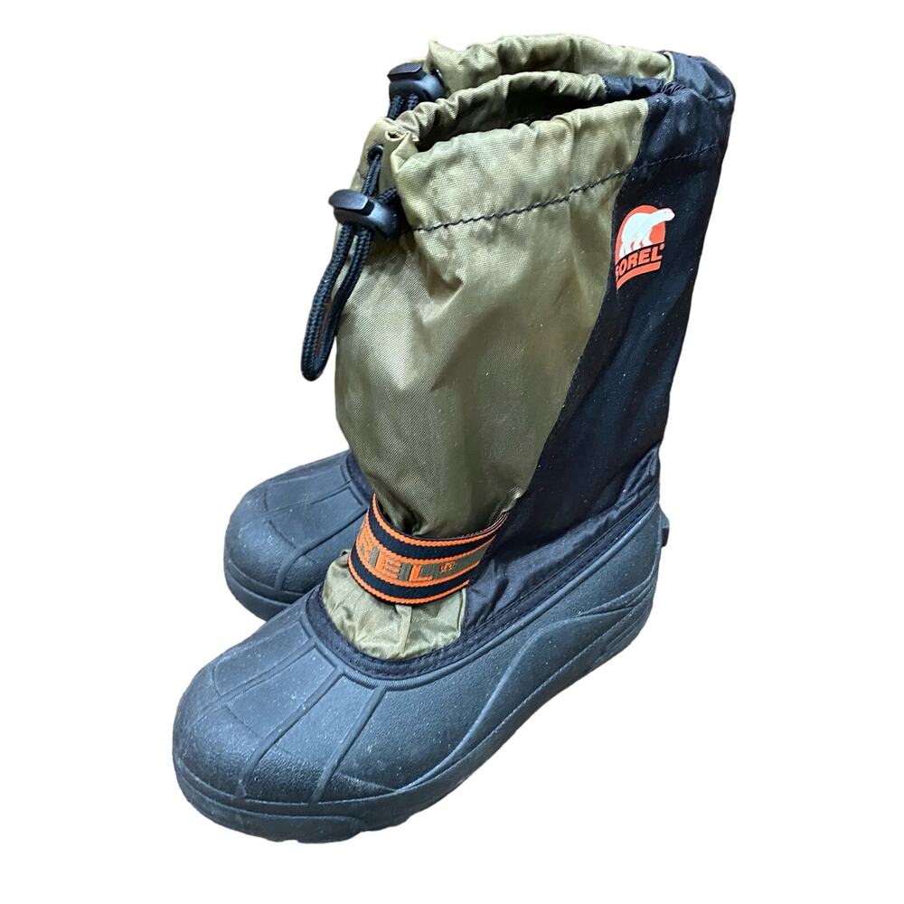 SOREL Winter Flurry Snow Boots Youth Size 4 EU 35 Ice Fox Unisex NY 1698-364